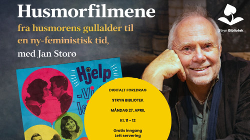 Plakat. Mann med fargerike plakatar