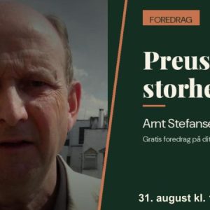 Plakat med mann og grøn bakgrunn